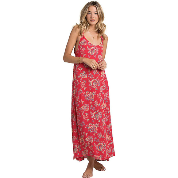 billabong red floral dress